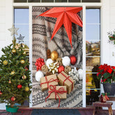 Aperturee - Blanket Gift Red Leaf Merry Christmas Door Cover
